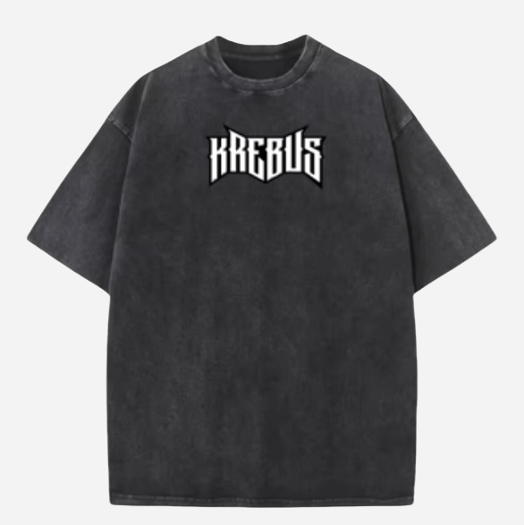 Black Krebus Oversized Tee