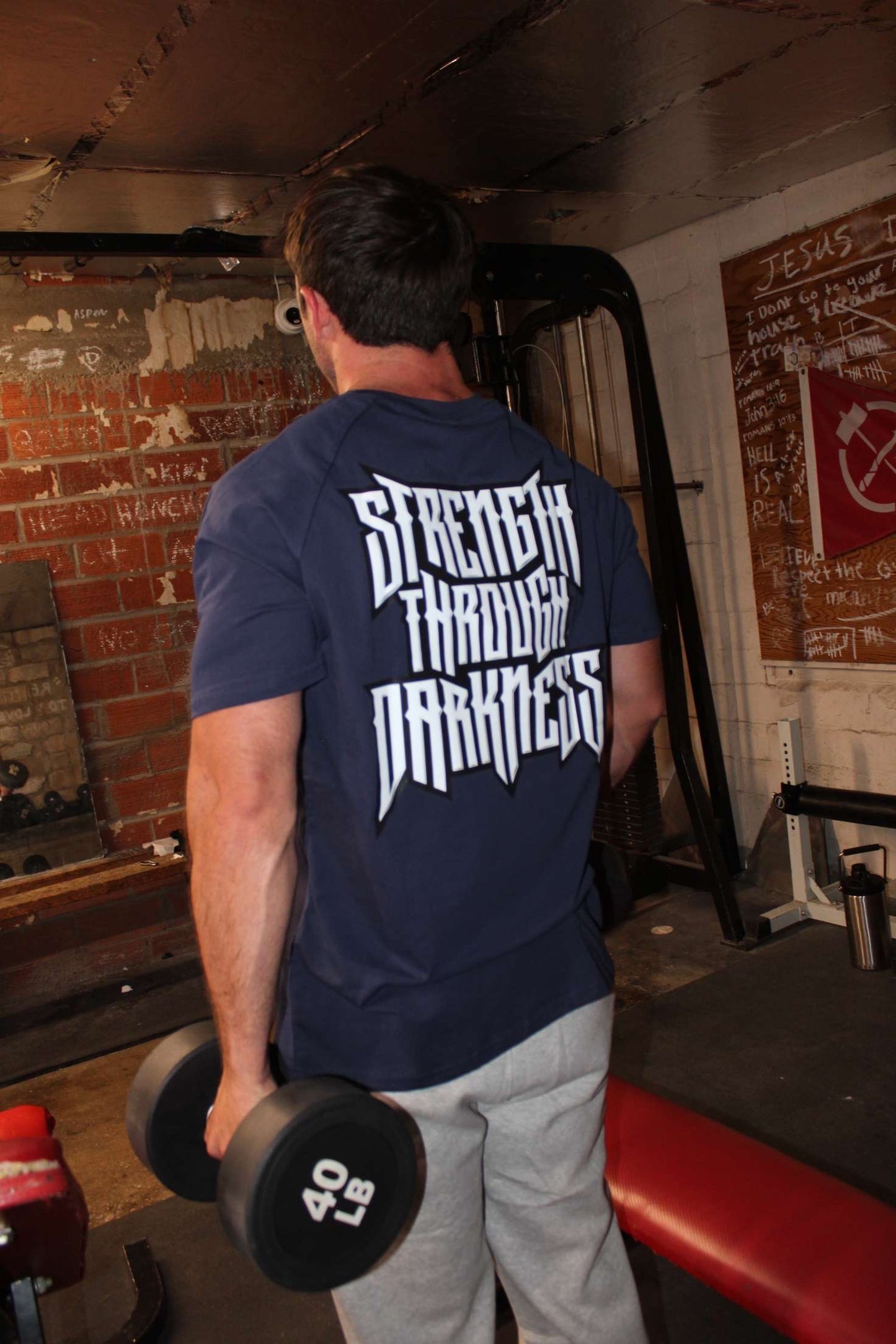Navy Krebus Performance Tee