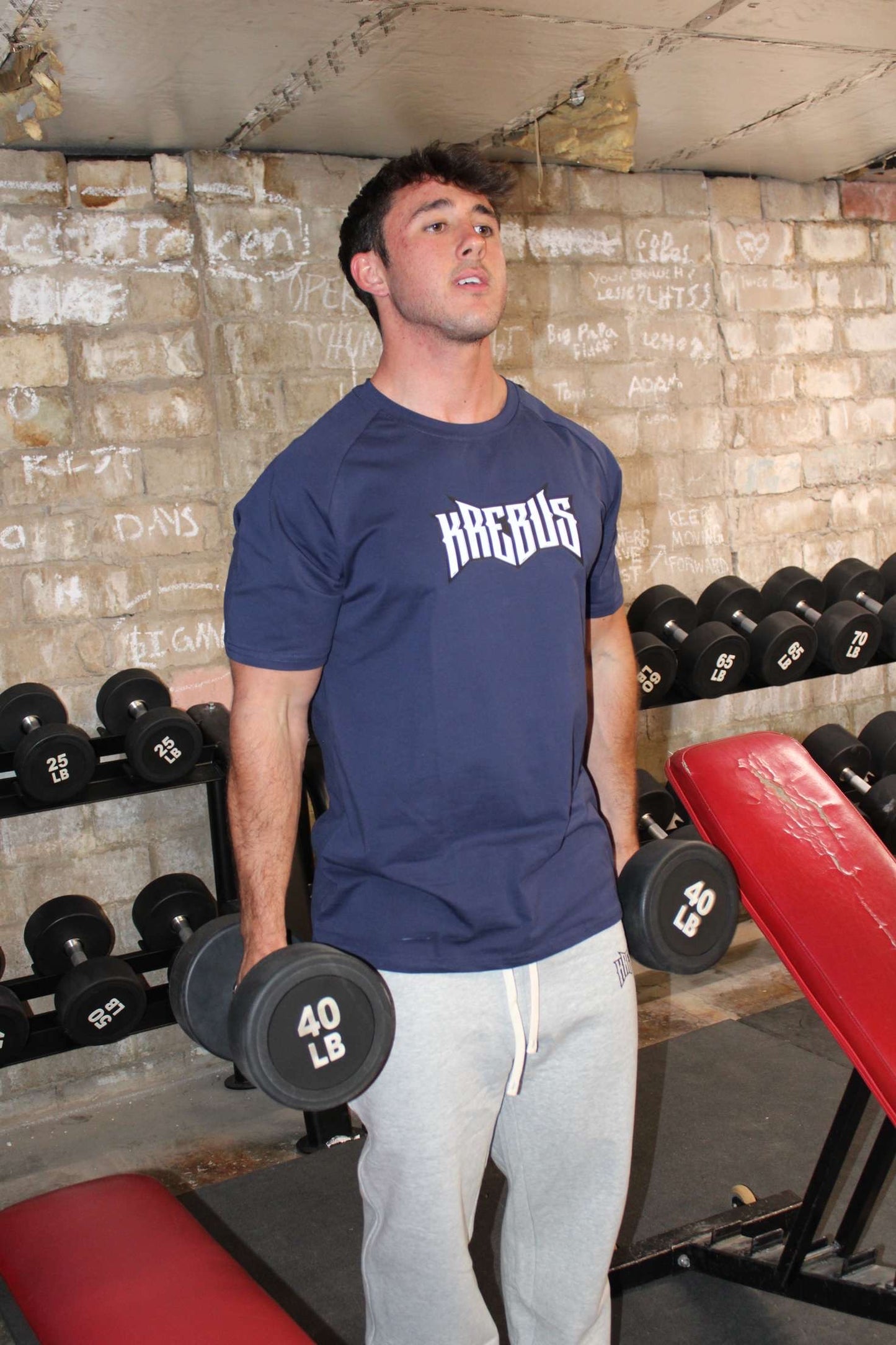 Navy Krebus Performance Tee