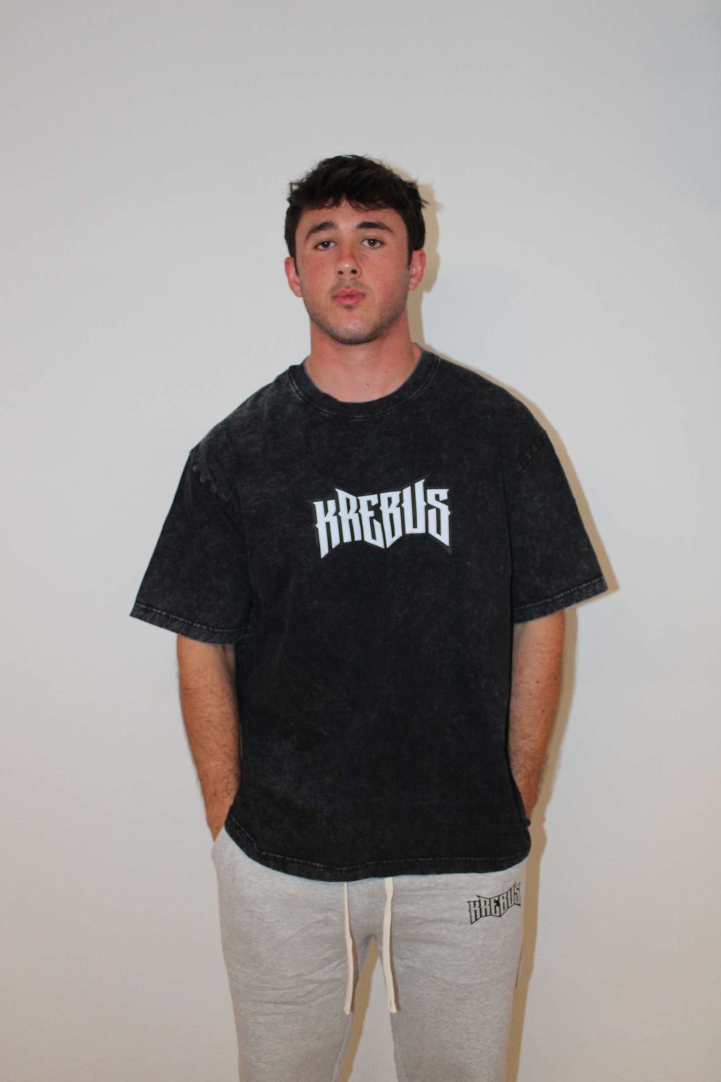 Black Krebus Oversized Tee