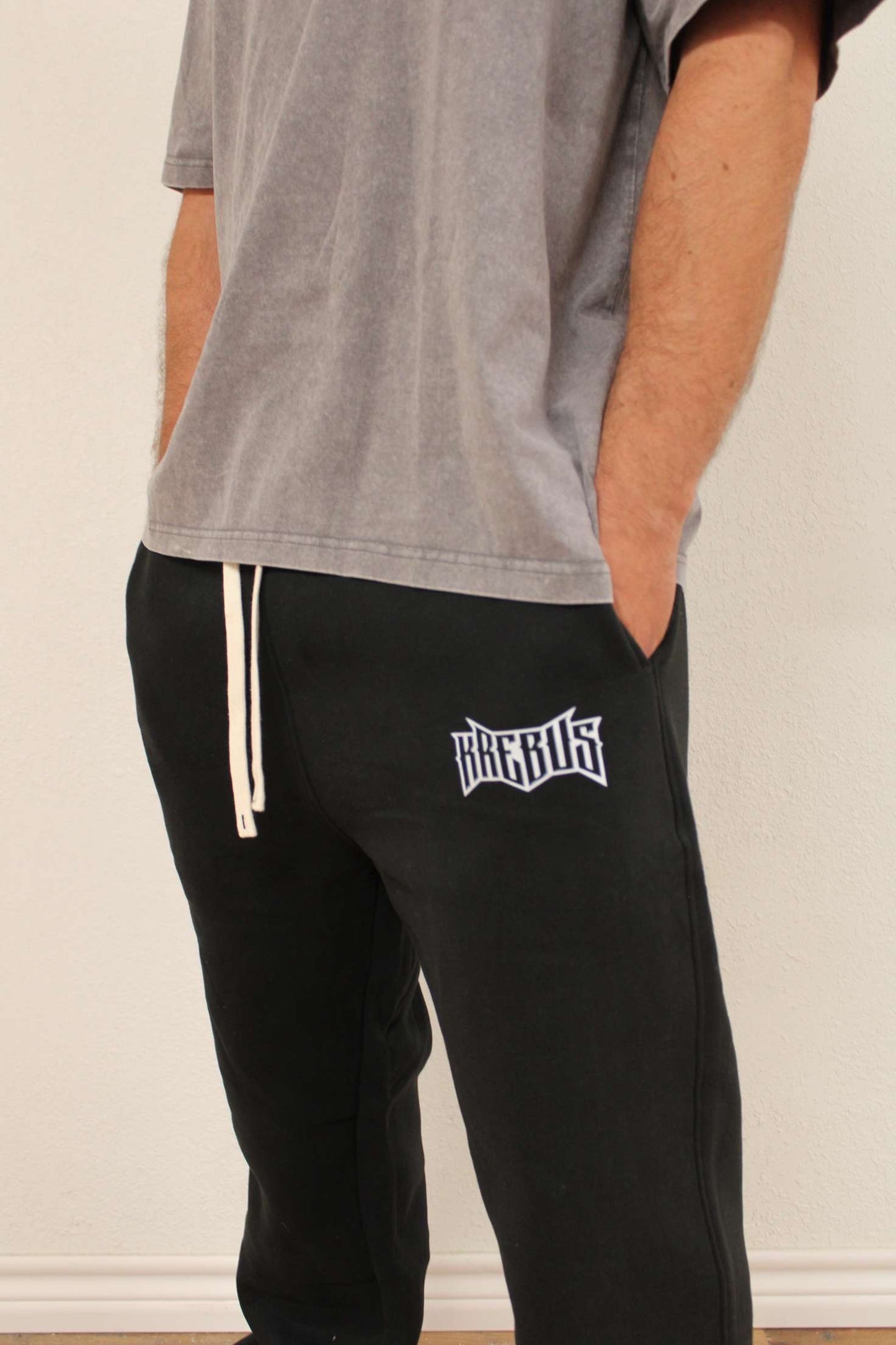 Black Krebus Sweatpants